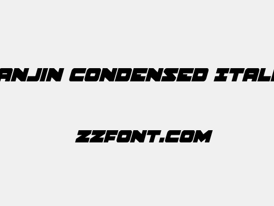 Banjin Condensed Italic