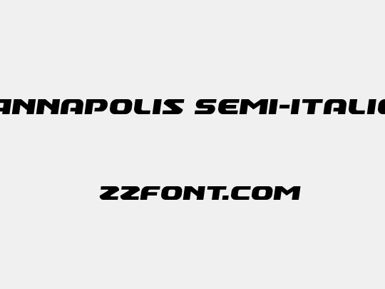 Annapolis Semi-Italic