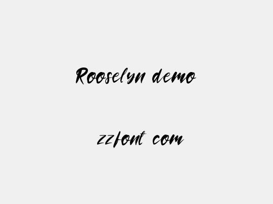 Rooselyn demo