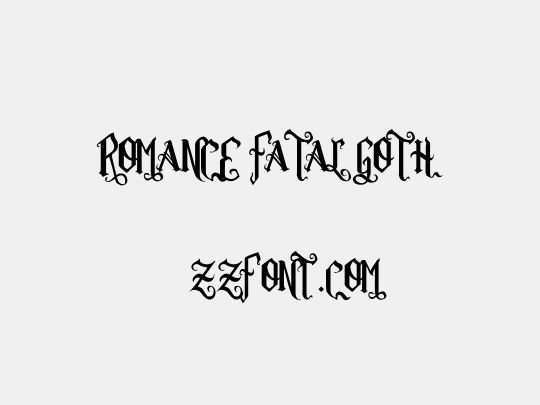 Romance Fatal Goth