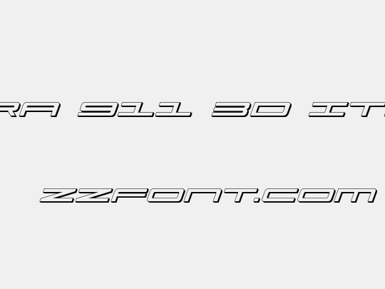Ultra 911 3D Italic