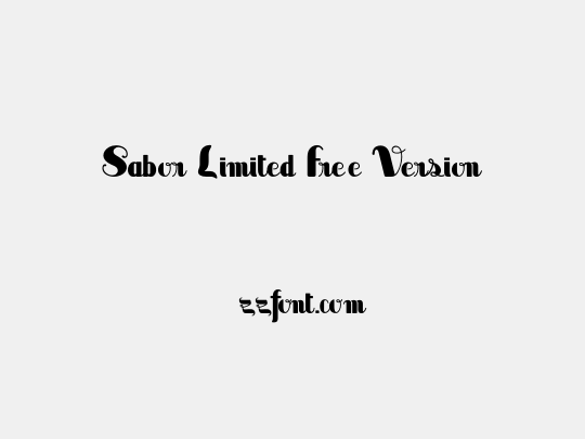 Sabor Limited Free Version