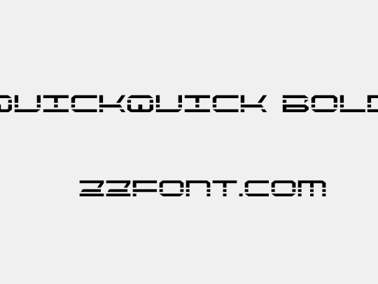 QuickQuick Bold