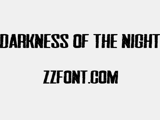 Darkness of the night