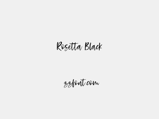Rosetta Black