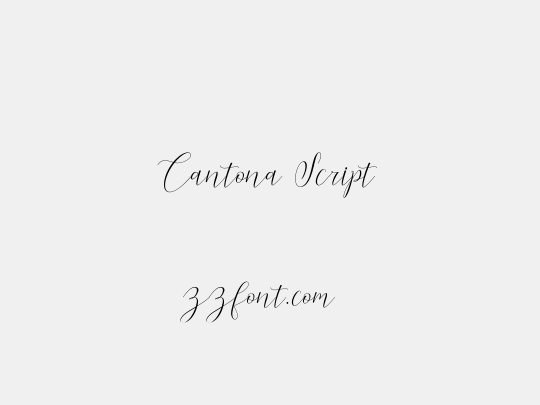 Cantona Script