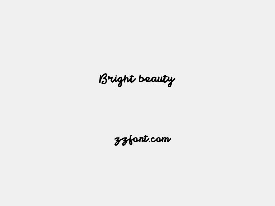 Bright beauty