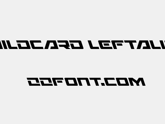 Wildcard Leftalic