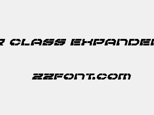 Pulsar Class Expanded Italic