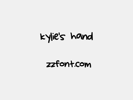 kylie's hand