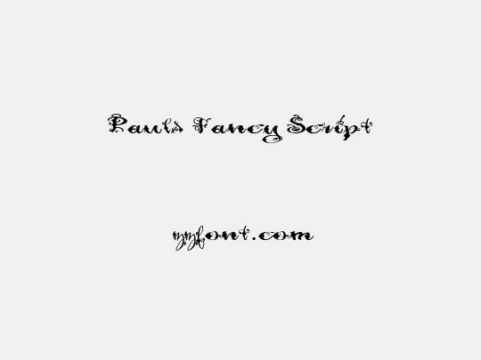 Pauls Fancy Script