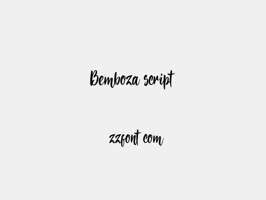 Bemboza script