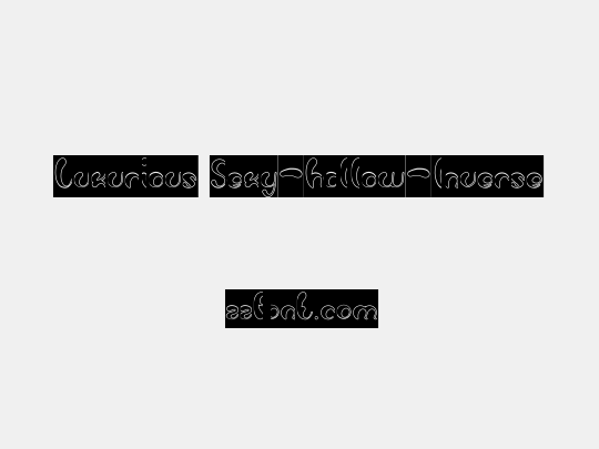 Luxurious Sexy-Hollow-Inverse