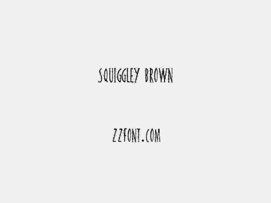 Squiggley Brown