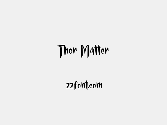 Thor Matter