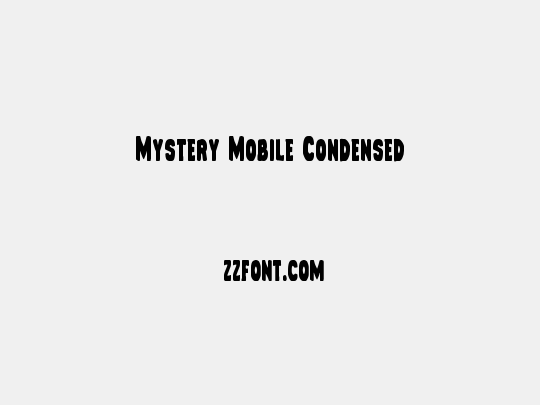 Mystery Mobile Condensed