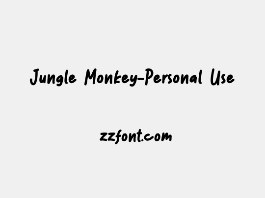 Jungle Monkey-Personal Use