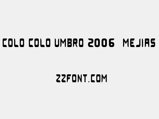Colo Colo Umbro 2006 (MEJIAS)