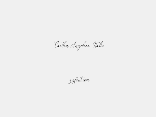 Caitlin Angelica Italic