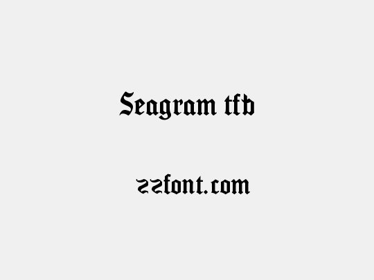Seagram tfb