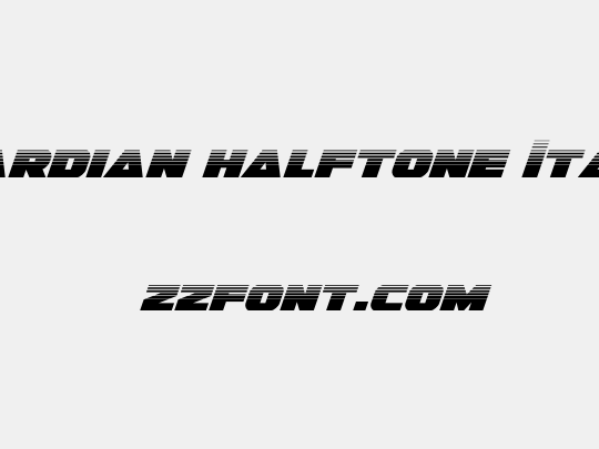 Guardian Halftone Italic