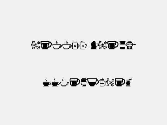 coffee icons