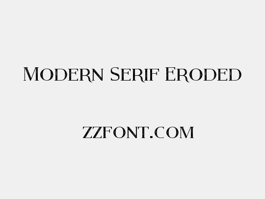 Modern Serif Eroded