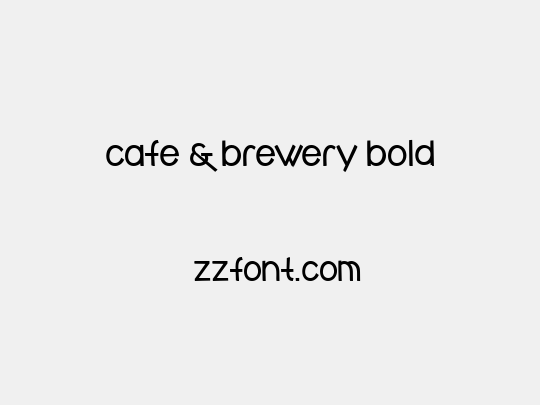 cafe & brewery bold