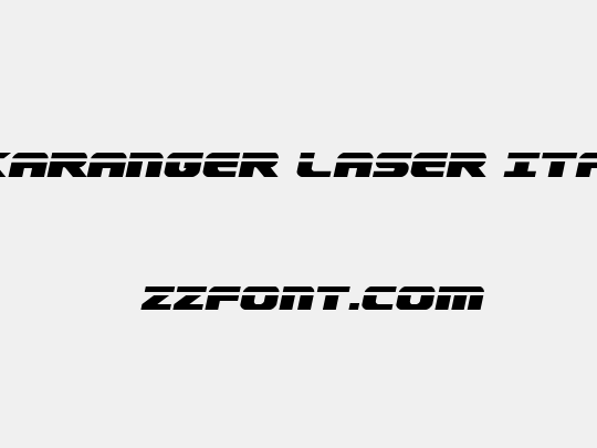 Dekaranger Laser Italic
