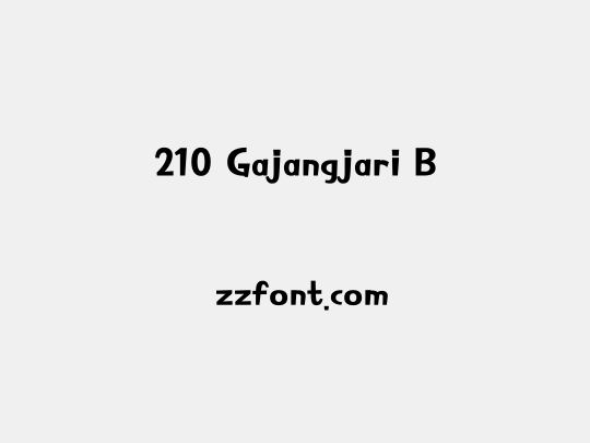 210 Gajangjari B