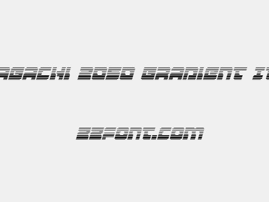 Yamagachi 2050 Gradient Italic