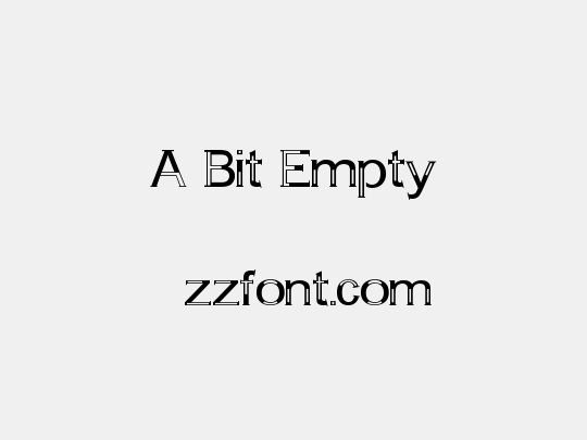 A Bit Empty