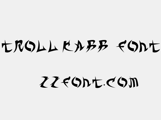 TROLL KABB¡ FONT