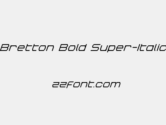 Bretton Bold Super-Italic
