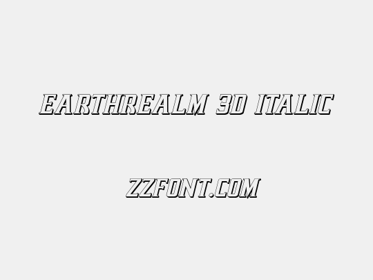 Earthrealm 3D Italic
