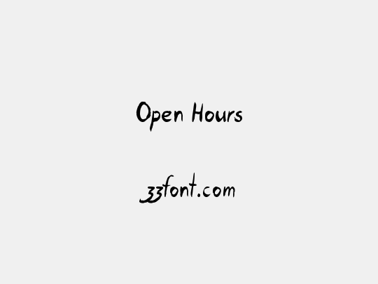Open Hours