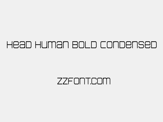 Head Human Bold Condensed