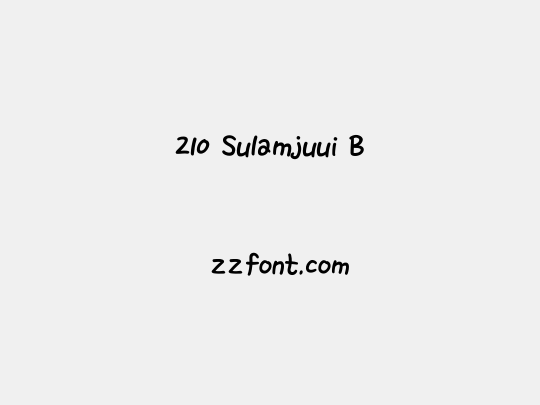 210 Sulamjuui B