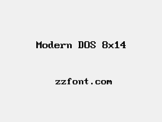 Modern DOS 8x14