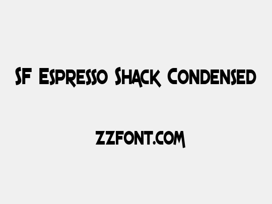 SF Espresso Shack Condensed