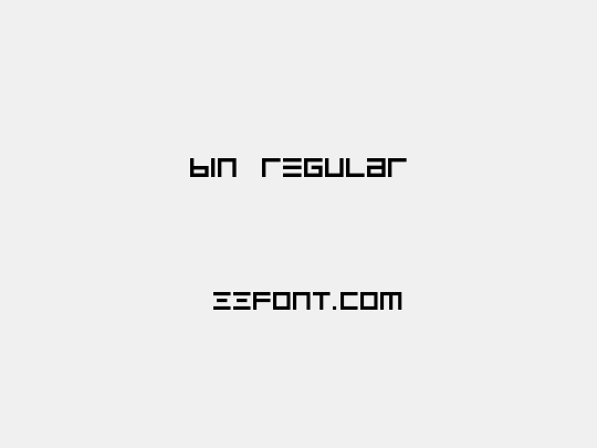 BIN Regular