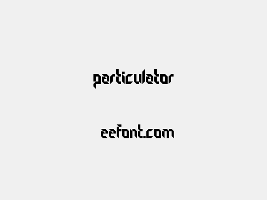 Particulator