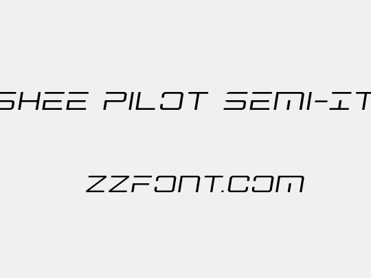 Banshee Pilot Semi-Italic