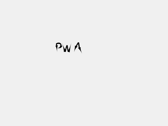 PW Arrow font
