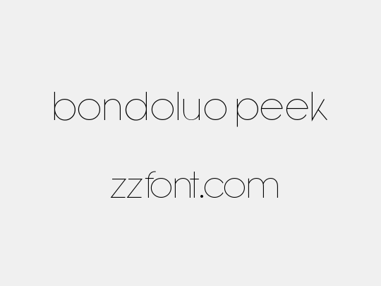 Bondoluo Peek