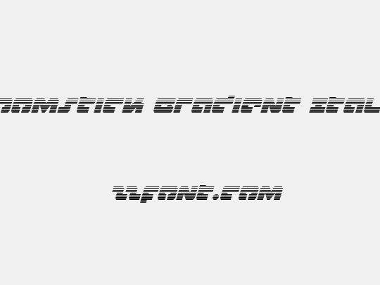 Boomstick Gradient Italic