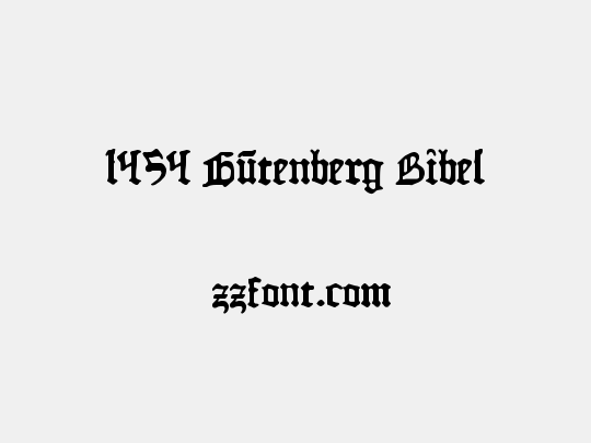 1454 Gutenberg Bibel