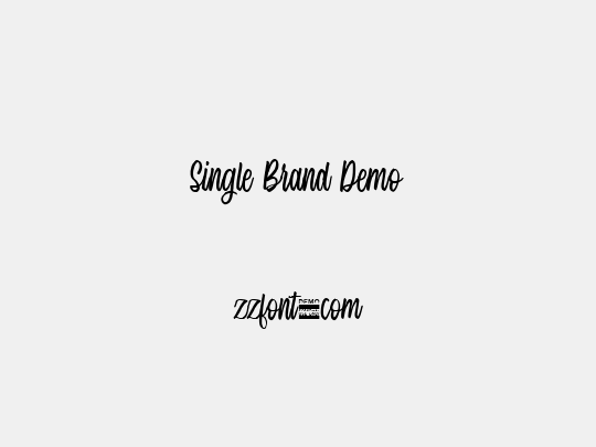 Single Brand Demo