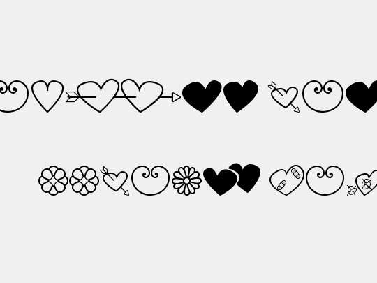 hearts and flowers for valentines