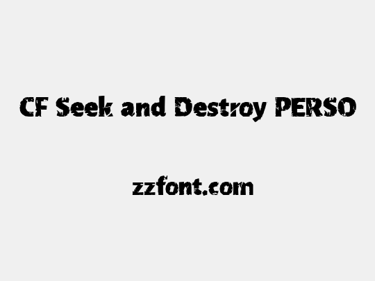 CF Seek and Destroy PERSO